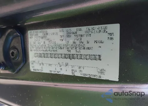 2015 Ford F-150 Xl из США, поврежденный, VIN 1FTEX1C84FKF23026